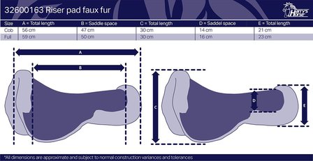 Harry&#039;s Horse Riser pad faux fur