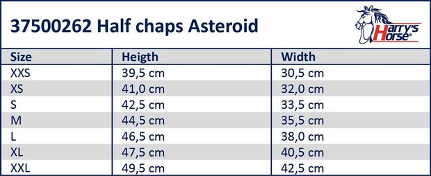 Harry's Horse Minichaps Asteroid